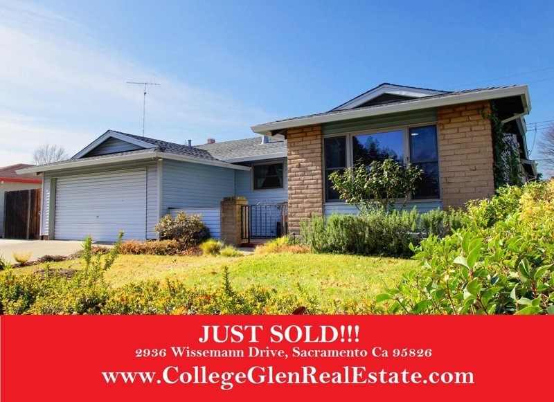 Just SOLD – 2936 Wissemann Drive, Sacramento Ca 95826 – www.CollegeGlenRealEstate.com – Doug Reynolds Real Estate