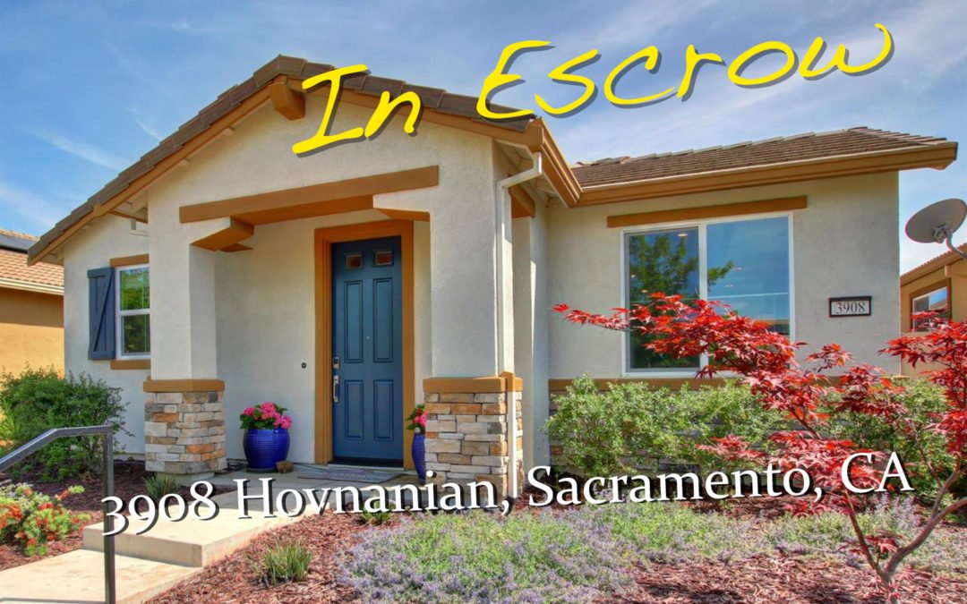 In Escrow – 3908 Hovnanian Dr, Sacramento, CA 95834