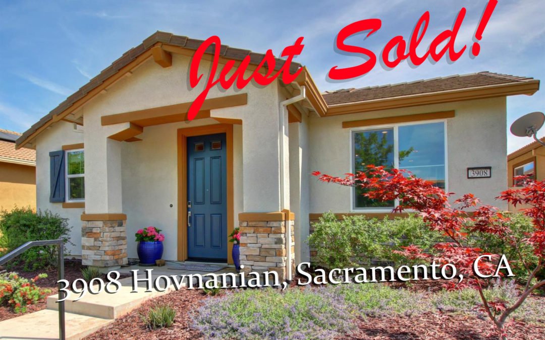 JUST SOLD- 3908 Hovnanian, Sacramento, CA 95820