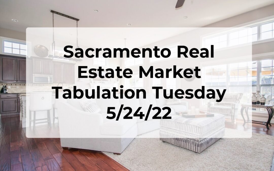 Sacramento Real Estate – Weekly Update 5/24/22