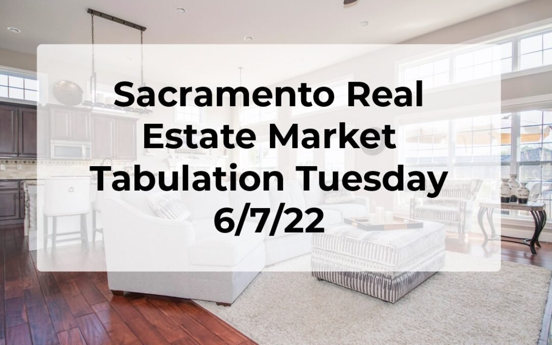 Sacramento Real Estate – Weekly Update 6/7/22