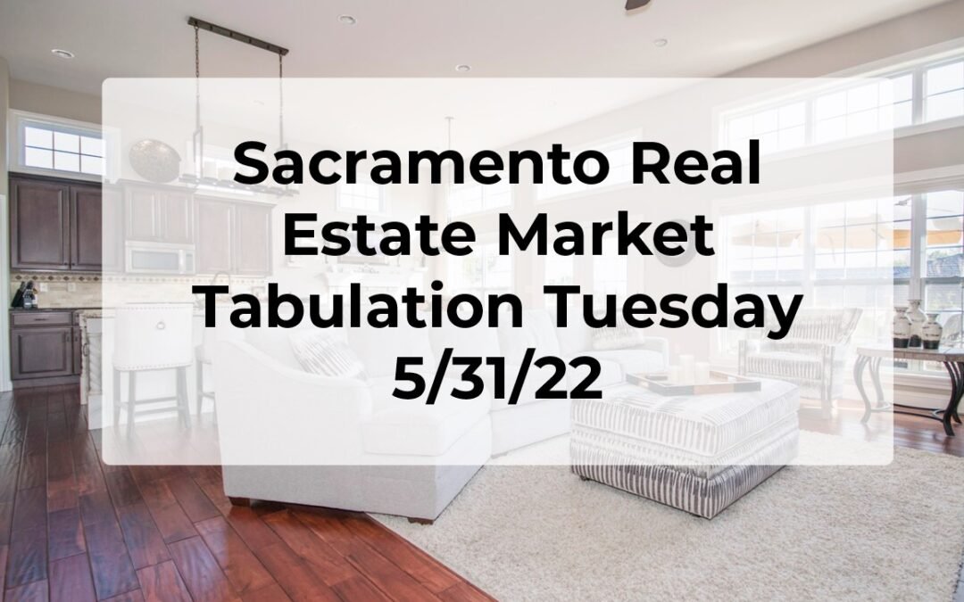 Sacramento Real Estate – Weekly Update 5/31/22