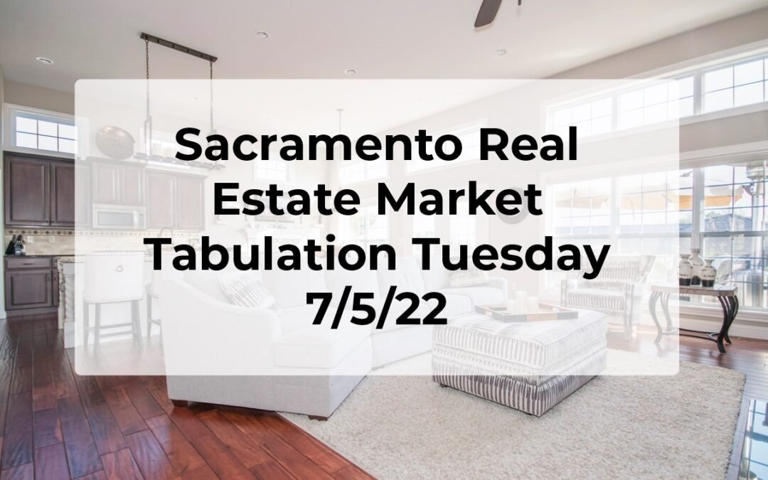 Sacramento Real Estate – Weekly Update 7/5/22