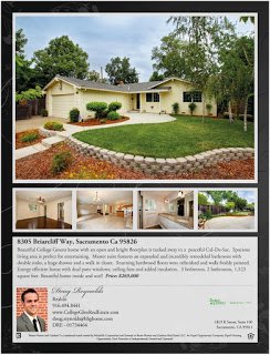 JUST LISTED- 8305 Briarcliff Way,Sacramento Ca 95826 – www.CollegeGlenRealEstate.com – Doug Reynolds Real Estate
