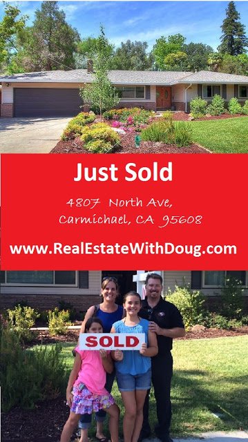 Just Sold – 4807  North Ave,  Carmichael, CA  95608 – RealEstateWithDoug.com
