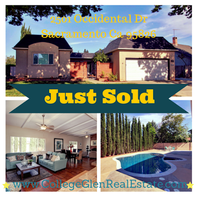Just Sold – 2501 Occidental Dr, Sacramento, CA 95826 – www.CollegeGlenRealEstate.com