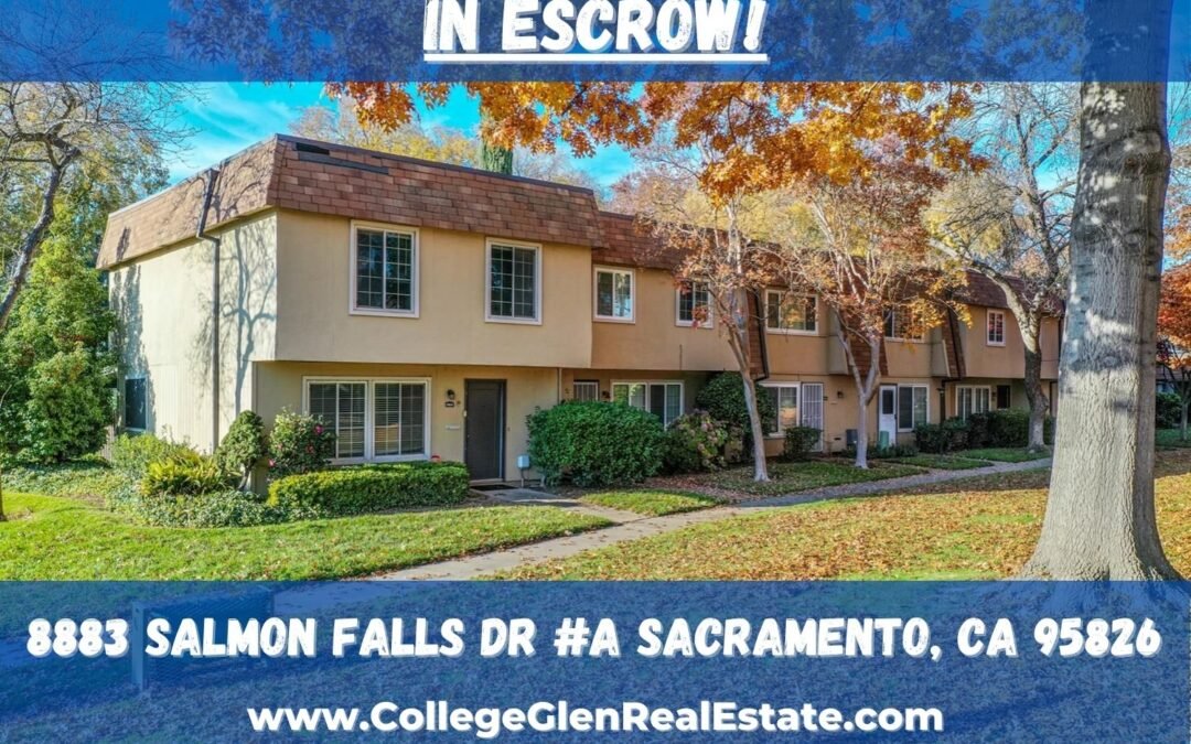 In Escrow – 8883 S Salmon Falls Dr #A, Sacramento, CA 95826