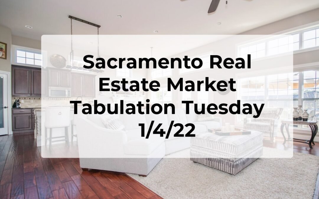 Sacramento Real Estate – Weekly Update 1/4/22